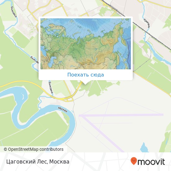 Карта Цаговский Лес