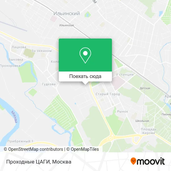 Карта Проходные ЦАГИ