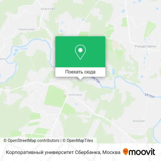 Карта Корпоративный университет Сбербанка