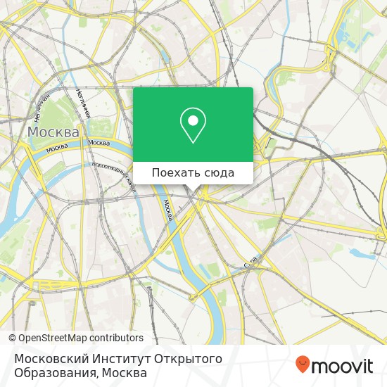 Карта Московский Институт Открытого Образования