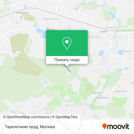 Карта Тарелочкин пруд