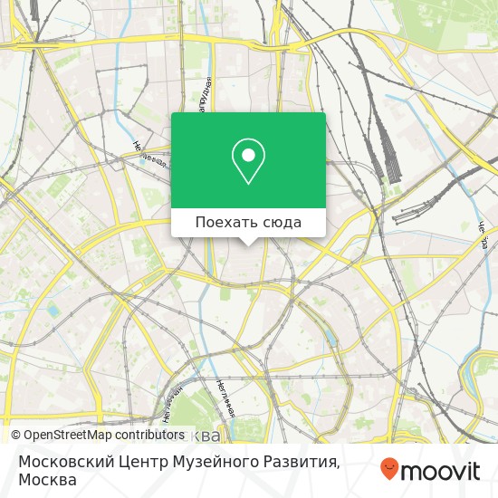 Карта Московский Центр Музейного Развития