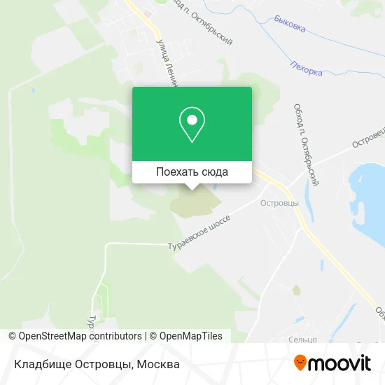 Карта Кладбище Островцы