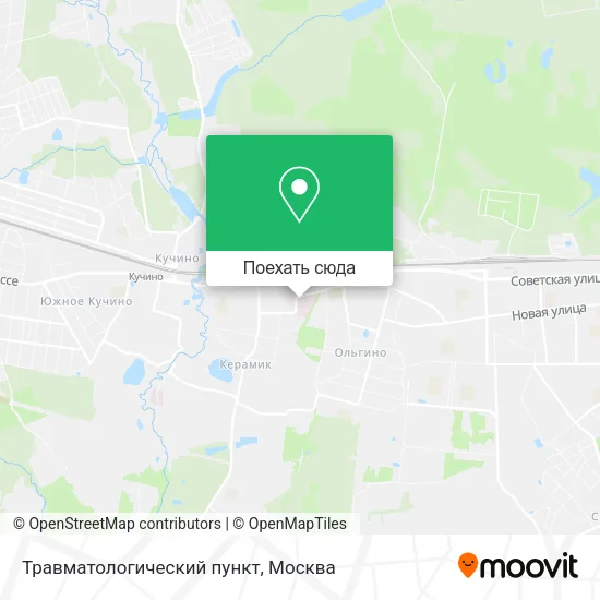 Карта Травматологический пункт