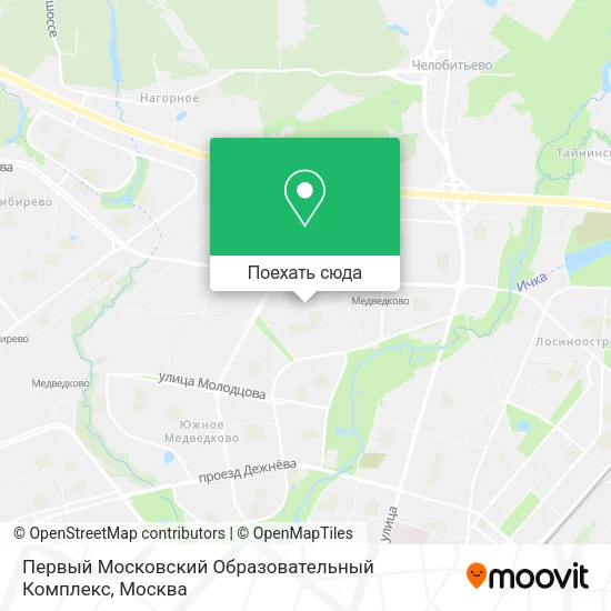 Карта Первый Московский Образовательный Комплекс