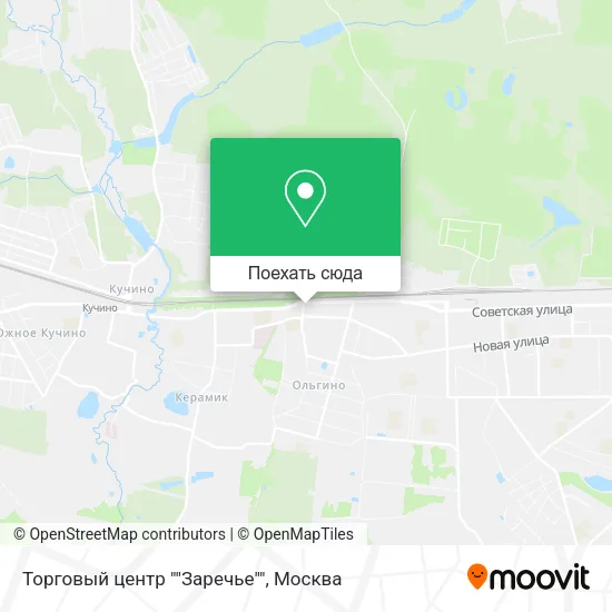 Карта Торговый центр ""Заречье""