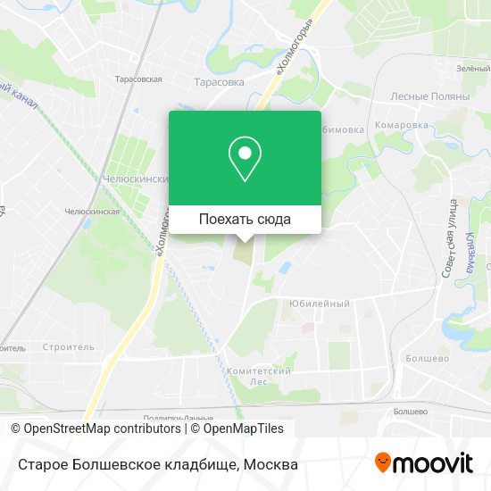 Карта Старое Болшевское кладбище