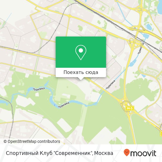 Карта Спортивный Клуб "Современник"