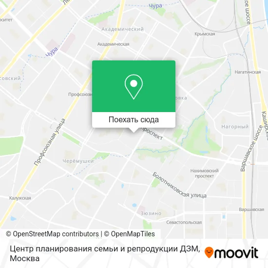 Карта Центр планирования семьи и репродукции ДЗМ