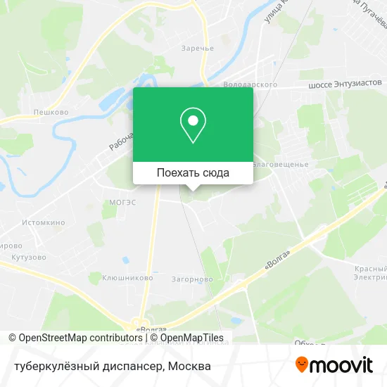 Карта туберкулёзный диспансер
