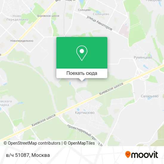 Карта в/ч 51087