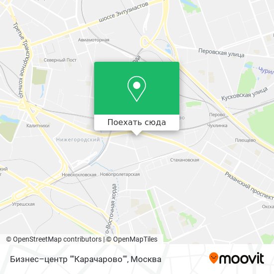 Карта Бизнес–центр ""Карачарово""