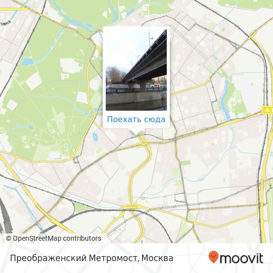 Карта Преображенский Метромост