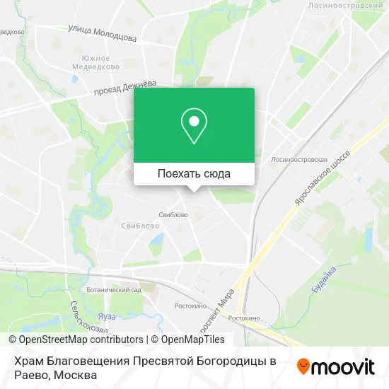 Карта Храм Благовещения Пресвятой Богородицы в Раево