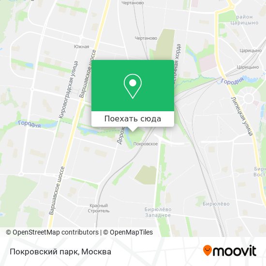 Карта Покровский парк