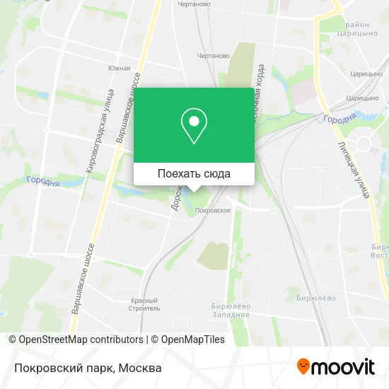 Карта Покровский парк
