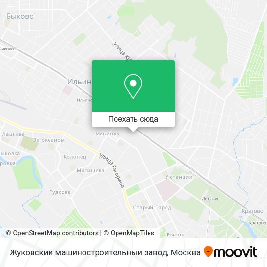Карта Жуковский машиностроительный завод