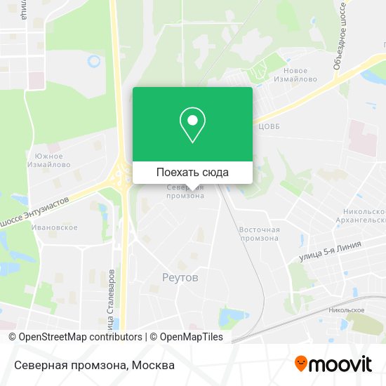 Карта Северная промзона