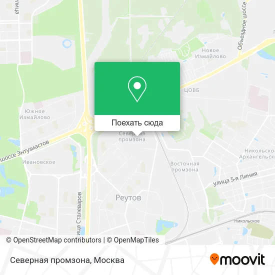Карта Северная промзона