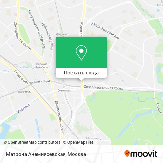 Карта Матрона Анемнясевская
