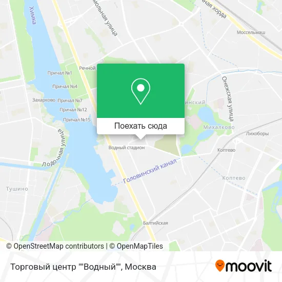 Карта Торговый центр ""Водный""