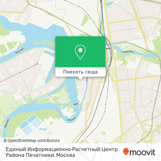 Карта Единый Информационно-Расчетный Центр Района Печатники