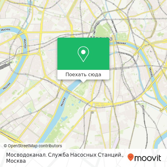 Карта Мосводоканал. Служба Насосных Станций.