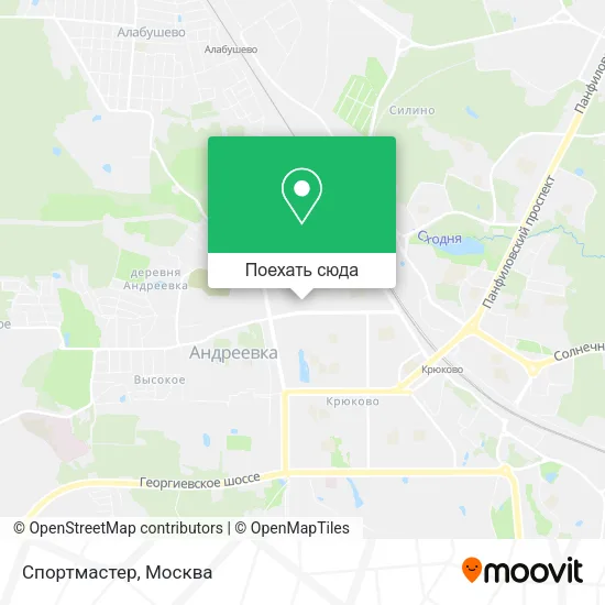 Карта Спортмастер