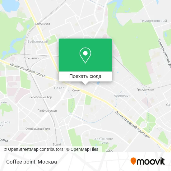 Карта Coffee point