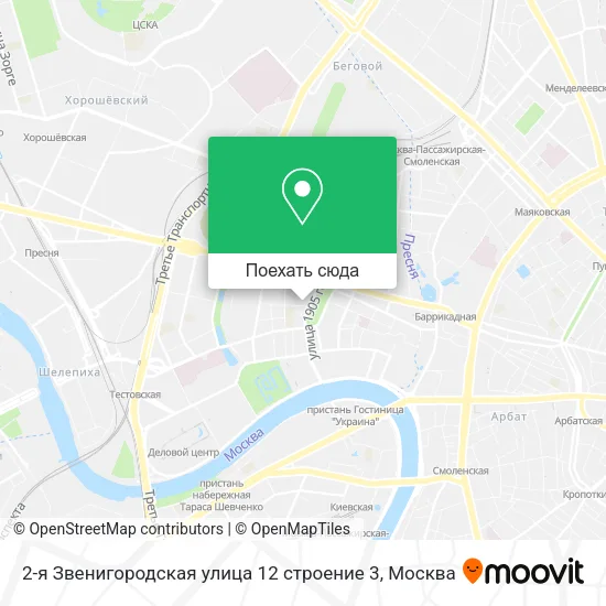 Карта 2-я Звенигородская улица 12 строение 3