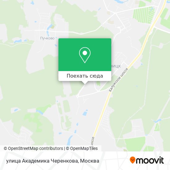 Карта улица Академика Черенкова