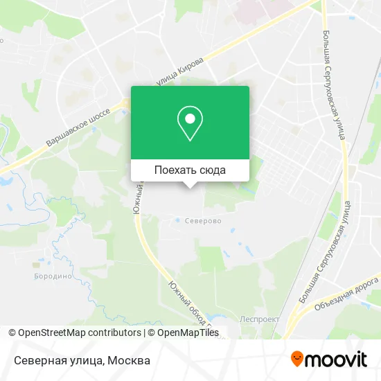 Карта Северная улица