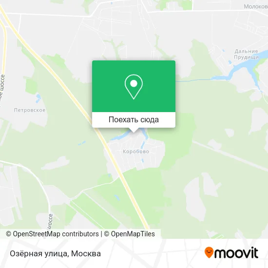 Карта Озёрная улица