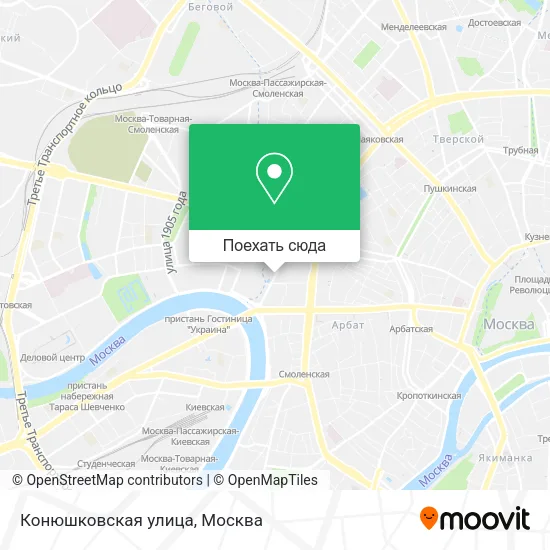 Карта Конюшковская улица