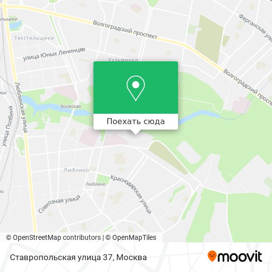 Карта Ставропольская улица 37