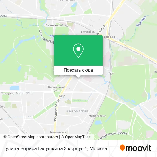Карта улица Бориса Галушкина 3 корпус 1