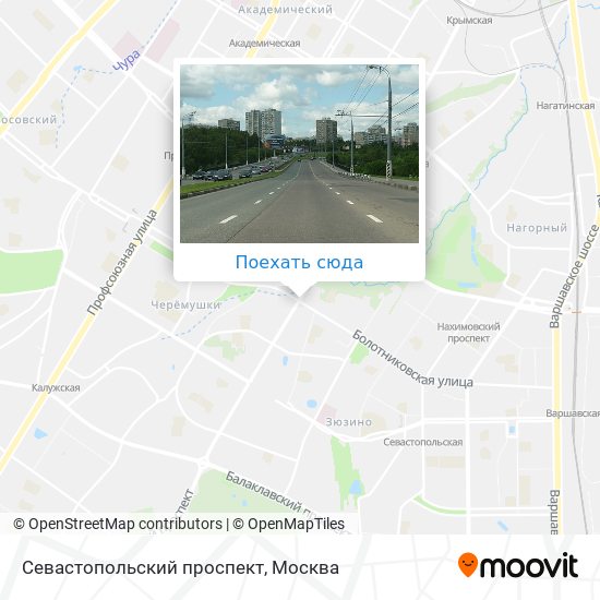 Карта Севастопольский проспект