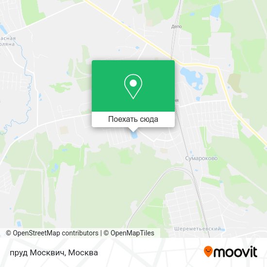 Карта пруд Москвич