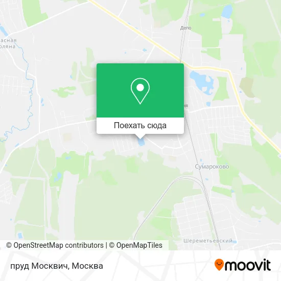 Карта пруд Москвич