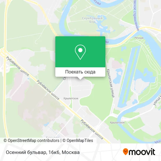Карта Осенний бульвар, 16к6
