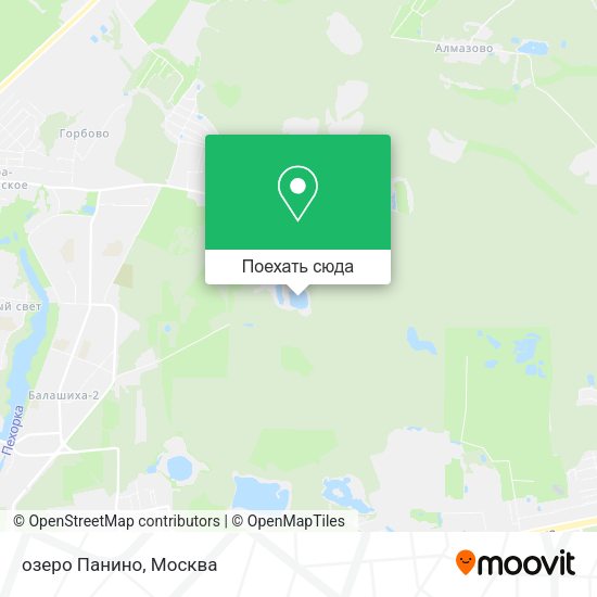 Карта озеро Панино