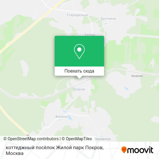 Карта коттеджный посёлок Жилой парк Покров