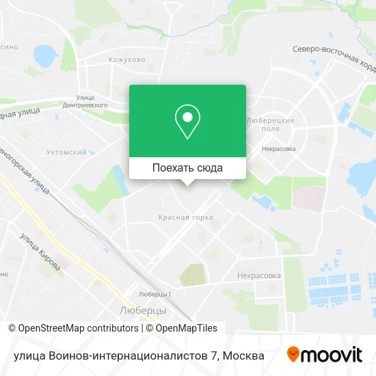 Карта улица Воинов-интернационалистов 7