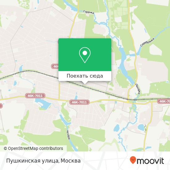 Карта Пушкинская улица