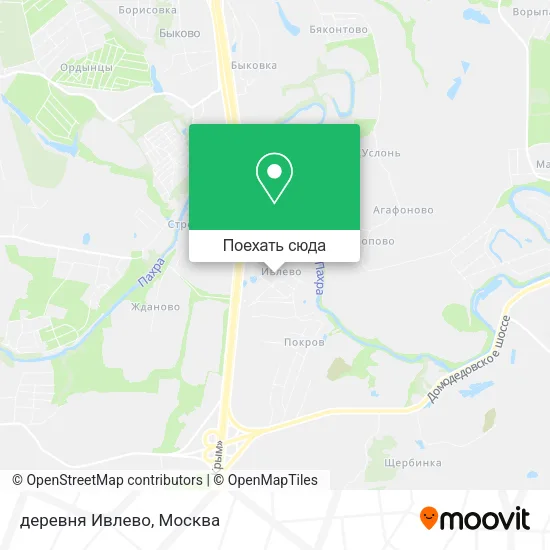 Карта деревня Ивлево