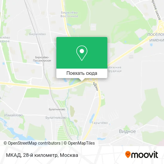 Карта МКАД, 28-й километр