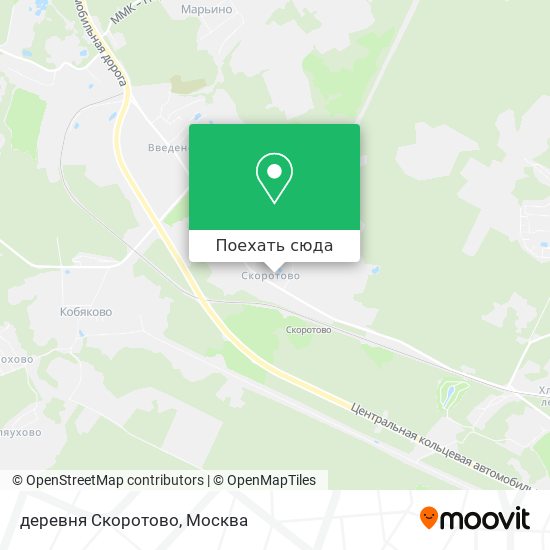 Карта деревня Скоротово