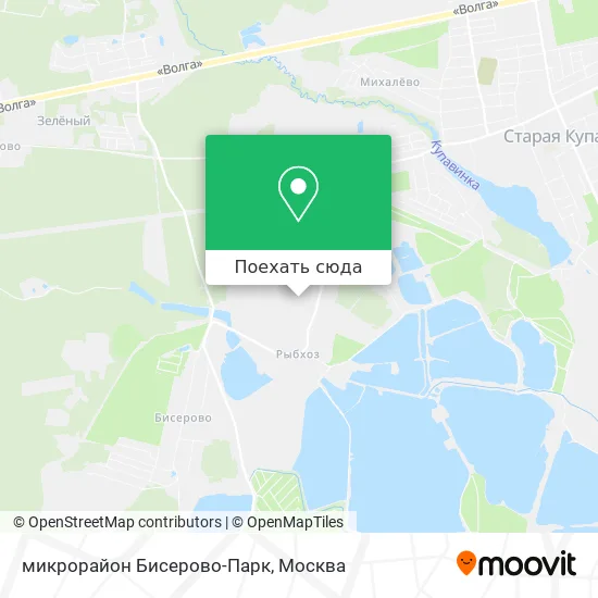 Карта микрорайон Бисерово-Парк