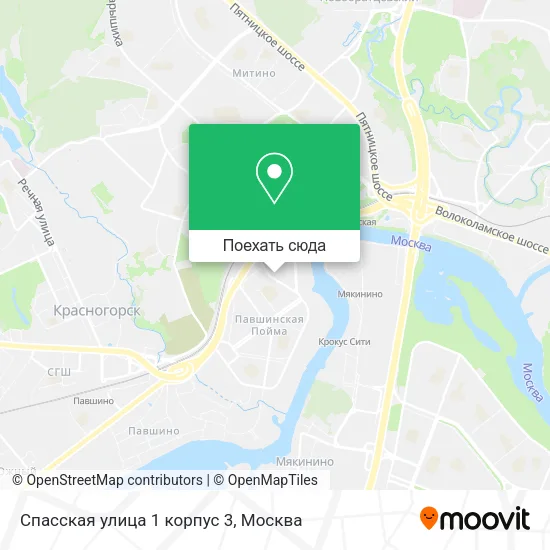 Карта Спасская улица 1 корпус 3