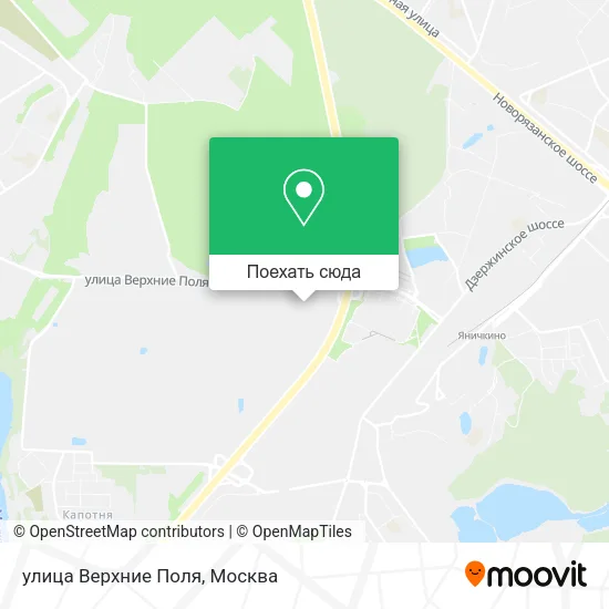 Карта улица Верхние Поля